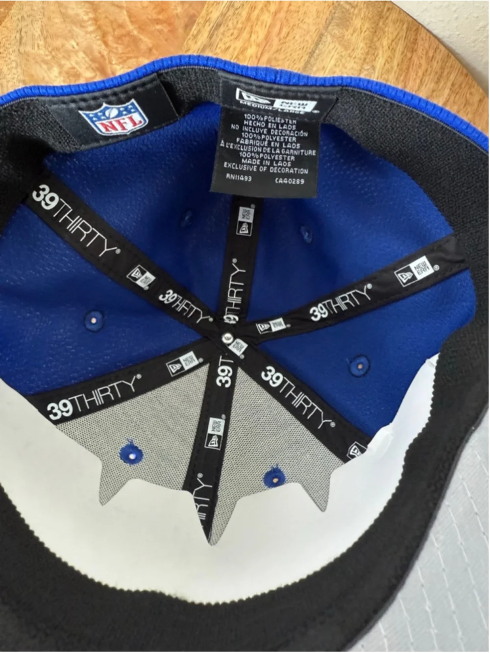 New Era Blue Buffalo Bills 39Thirty Fitted Hat One Size